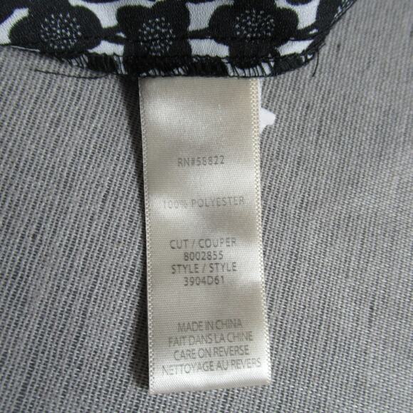 Max Studio London Shirt Dress Womens M Black Floral Button Tiered Maxi Belt $178 - Picture 9 of 10